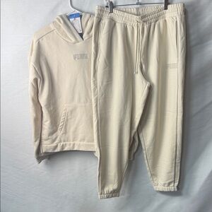 Puma Off-White Hoodie and Joggers Set